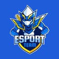 Ninja Warrior Knight e-sport game team logo designs