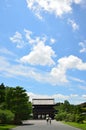 Ninnaji temple sky background, Kyoto summer.