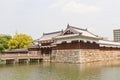 Ninomaru Omote Gate and Tamon Yagura Turret of Hiroshima Castle, Japan Royalty Free Stock Photo