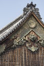 Ninomaru Palace rooftop at Kyoto Nijo Castle in Kyoto, Japan.