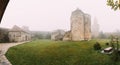 Ninotsminda Village, Kakheti Region, Georgia. Ruins Of Old Church Monastery Of Saint Nino, Ninotsminda Near Sagarejo Royalty Free Stock Photo