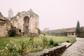 Ninotsminda Village, Kakheti Region, Georgia. Ruins Of Old Church Monastery Of Saint Nino, Ninotsminda Near Sagarejo.