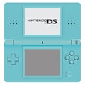 Nintendo DS Lite vector blue color