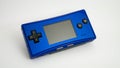 Nintendo Game Boy Micro on a white background - GBM is the smallest handheld video game console