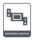 nintendo switch icon in trendy design style. nintendo switch icon isolated on white background. nintendo switch vector icon simple