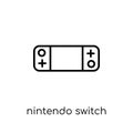 nintendo switch icon. Trendy modern flat linear vector nintendo