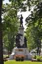 Parliament Garden Monument from Quebec City in Canada Royalty Free Stock Photo