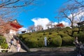 Nio-mon Gate or Nio Gate, the main entrance of Kiyomizu-dera Temple in Kyoto Royalty Free Stock Photo