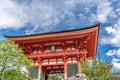 NiomonDeva Gate of Kiyomizu-dera Buddhist Temple. Kyoto, Japan Royalty Free Stock Photo