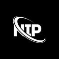 NIP logo. NIP letter. NIP letter logo design. Initials NIP logo linked with circle and uppercase monogram logo. NIP typography for Royalty Free Stock Photo