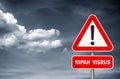 Nipah virus - road sign information message