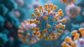Nipah Virus Under a Microscope AI Generated