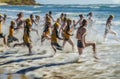 Nippers competitors in surf lifesaving event, Australia