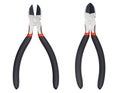 Nippers or diagonal cutting pliers. Wire cutter or flush nippers. Side cutting pliers for electric wire. Professional tools Royalty Free Stock Photo