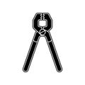 nippers icon. Element of Home repair tool for mobile concept and web apps icon. Glyph, flat icon for website design and