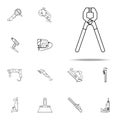 nippers icon. Home repair tool icons universal set for web and mobile