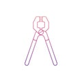 nippers icon in Nolan style. One of Home repair tool collection icon can be used for UI, UX