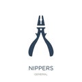 nippers icon in trendy design style. nippers icon isolated on white background. nippers vector icon simple and modern flat symbol