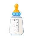 Nipple bottle - modern flat design style isolated icon
