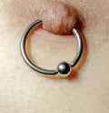 Nipple PIercing Royalty Free Stock Photo