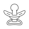 nipple soother baby line icon vector illustration