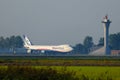 Nippon Cargo Airlines B747 taking off from Amsterdam Airport AMS