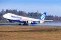 Nippon Cargo 748 at Frankfurt airport.