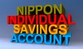 Nippon individual savings account on blue