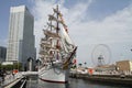 Nippon maru, sailing ship in yokohama