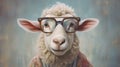 we-nique Vision: A Spectacled Sheep Steals the Spotlight