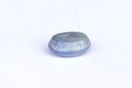 Nira myanmar grayish blue pastel. Gemstone cabochon semigem geological mineral.