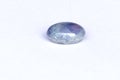 Nira myanmar grayish blue pastel. Gemstone cabochon semigem geological mineral.