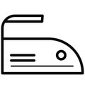 Iron Isolated Vector Icon for Sewing and Tailoring