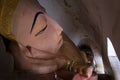 Nirvana buddha statue in a Bagan temple - Myanmar Royalty Free Stock Photo