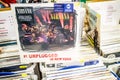 Nirvana vinyl album on display for sale, Vinyl, LP, Album, Pop Rock, American rock band, collection of Vinyl in background