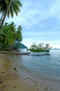 Nirwana Beach in Padang City, West Sumatra. Royalty Free Stock Photo