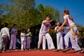 Exhilarating Capoeira Showcase: Dynamic Skill Display in the Open Air Royalty Free Stock Photo