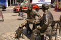 A Tribute to Literature: Monument of Stevan Sremac and Kalca in the Street Promenade of Nis, Serbia