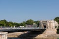 Bridge at the entrance to the medieval fortress full of people in the city of Nis