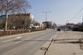 Nis, Serbia - February 17.2019: Boulevard of dr. Zoran Djindjic