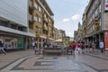 Obrenoviceva pedestrian street at the center of City of Nis, Serbia