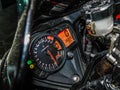 Nis,Serbia 8/17/2018 Suzuki gsxr 1000 motorcycle cockpit with RPM meter,Speedometer and other