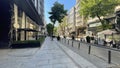 View from Abdi Ipekci street and luxury stores in Nisantasi district, Sisli district of Istanbul.