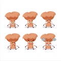 Niscalo cartoon character with various angry expressions