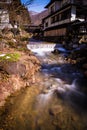 Nishi river and ryokan Royalty Free Stock Photo