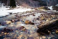 Nishi river in winter Royalty Free Stock Photo