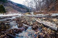 Nishi river in winter Royalty Free Stock Photo