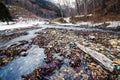 Nishi river in winter Royalty Free Stock Photo