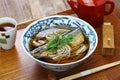 nishin soba, Japanese buckwheat noodle dish