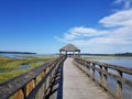 Nisqually boardwalk estuary trail gazebo